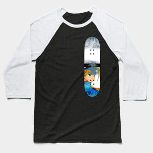 Distressed Skateboard - NC - Cammy Baseball T-Shirt